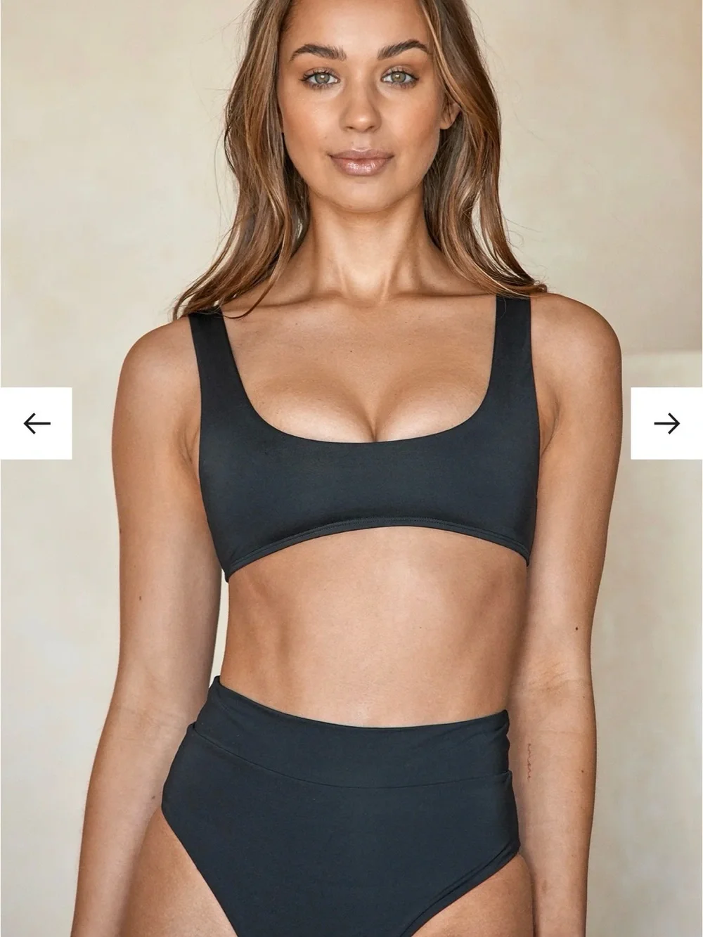 Monday Swimwear Black Bikini Bottom - Classic Solid